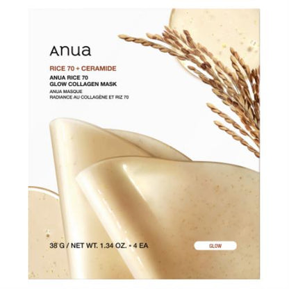 Rice 70 Glow Collagen Mask 4 stk