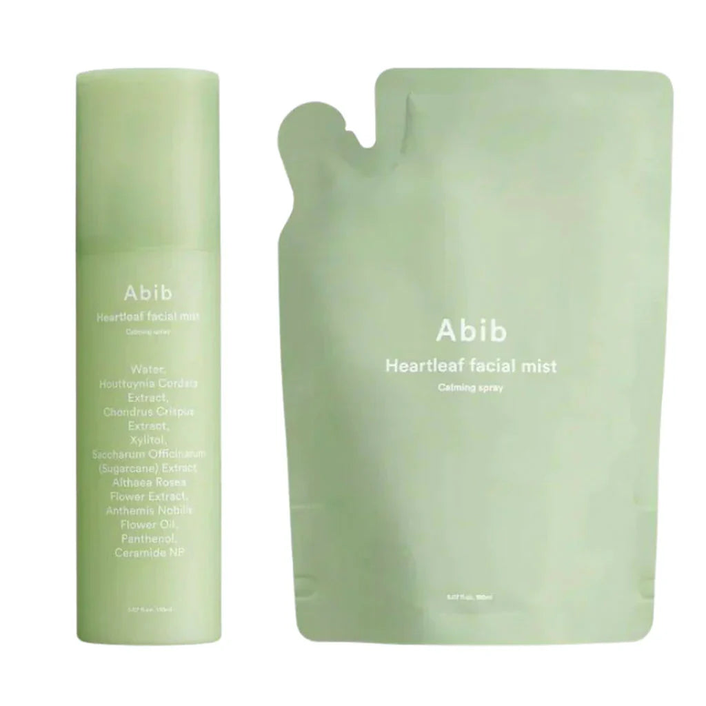 Abib Heartleaf Facial Mist Calming Spray Sæt, 2 stk
