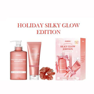 Holiday Silk Glow Edition - Protein Bonding Care Shampoo 500ml + Treatment 250ml + Hair Scrunchie