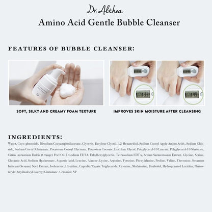 Amino Acid Gentle Bubble Cleanser, 140 ml