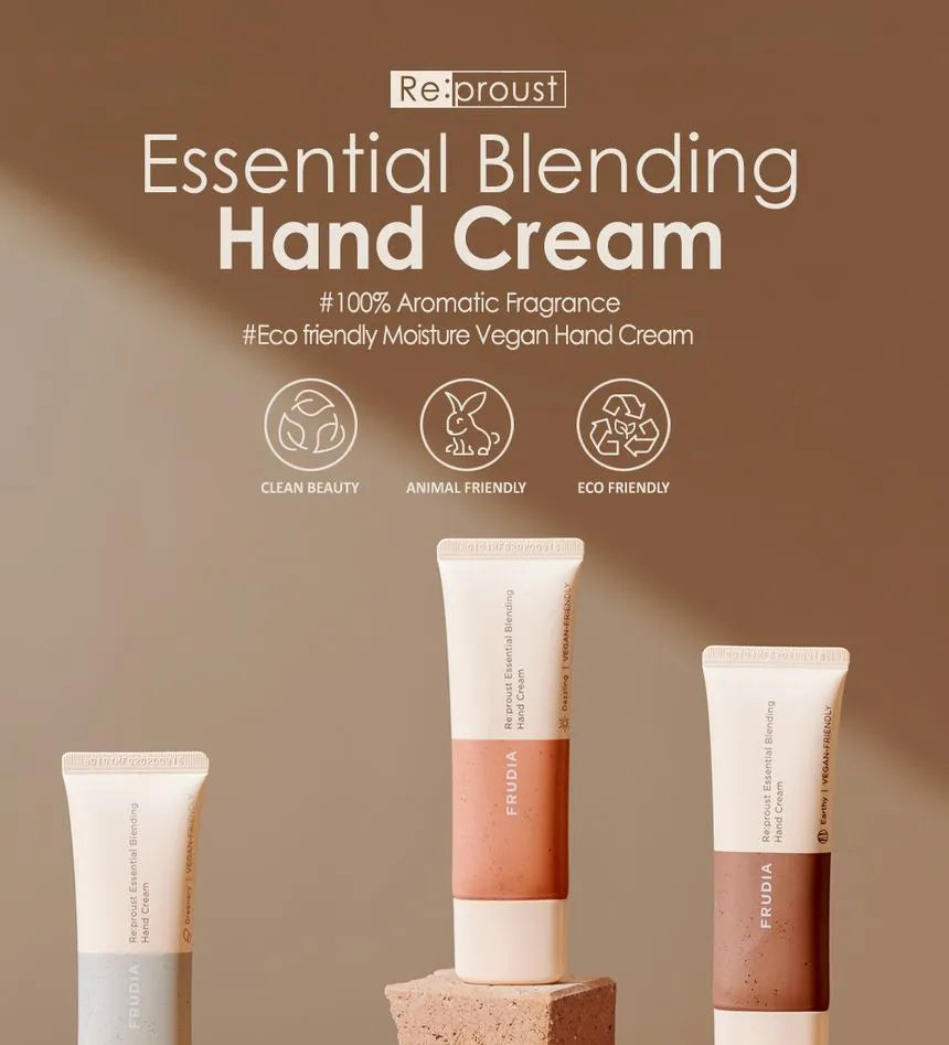 FRUDIA Re:proust Essential Blending Hand Cream, Earthy