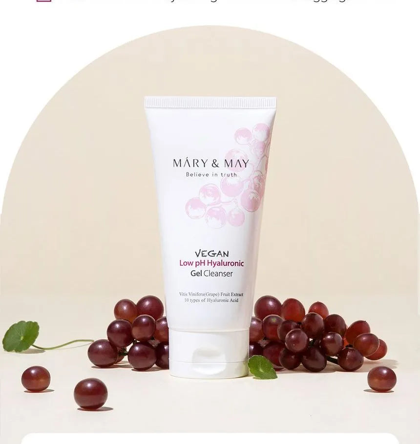 Mary & May Vegan Low pH Hyaluronic Gel Cleanser, 150 ml