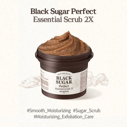 SKINFOOD - Black Sugar Perfect Essential Scrub 2X, 210 g