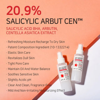 APLB Salicylic Acid BHA Arbutin Mist Essence, 105ml