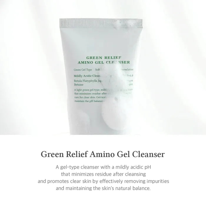 Green Relief Amino Gel Cleanser, 100 ml