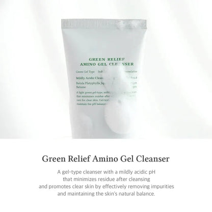 Green Relief Amino Gel Cleanser, 100 ml