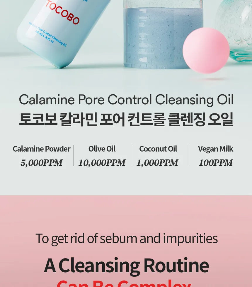 TOCOBO - Calamine Pore Control Cleansing Oil, 200 ml