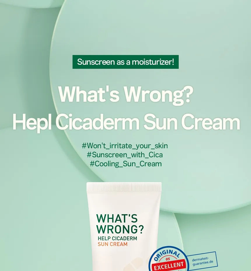 FRUDIA What's Wrong Help Cicaderm Sun Cream, 50g