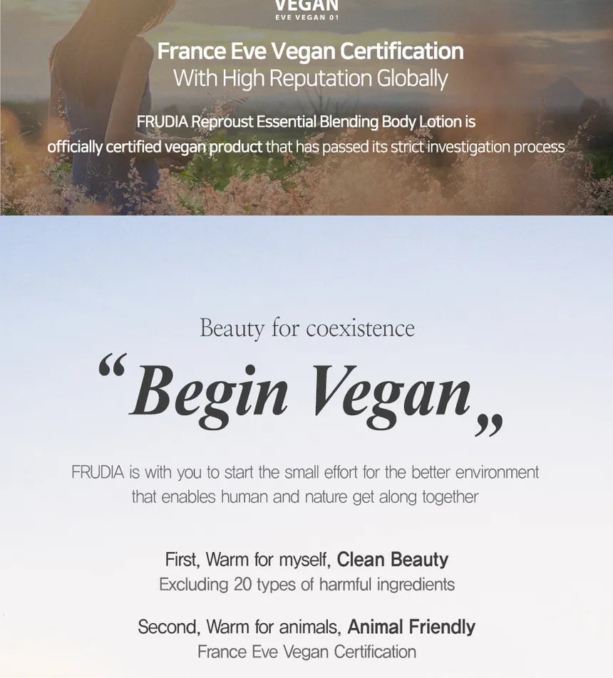 FRUDIA Re:proust Essential Blending Body Travel Kit Greenery, 50ml + 30ml