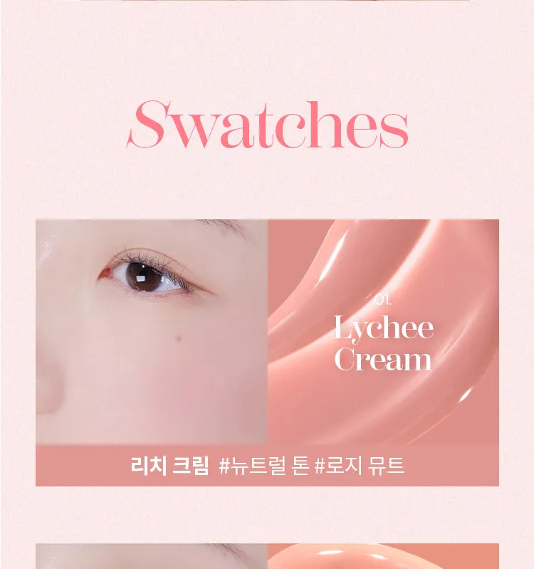 A'PIEU Juicy-Pang Bare Cream Blush Mini, Lychee Cream