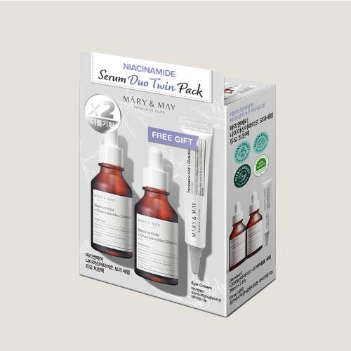 Niacinamide Serum Duo Twin Pack (Niacinamide+Chaenomeles Sinensis Serum 30 ml 2 stk +Tranexamic Acid+ glutathion Eye Cream 12 g 2 stk)