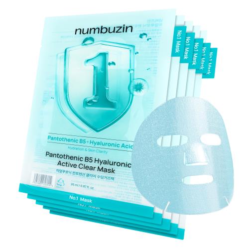 No.1 Pantothenic B5 Hyaluronic Active Clear Mask 5 stk