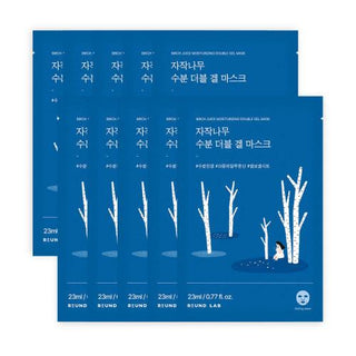 Birch Juice Moisturizing Double Gel Mask 23ml, 10 stk
