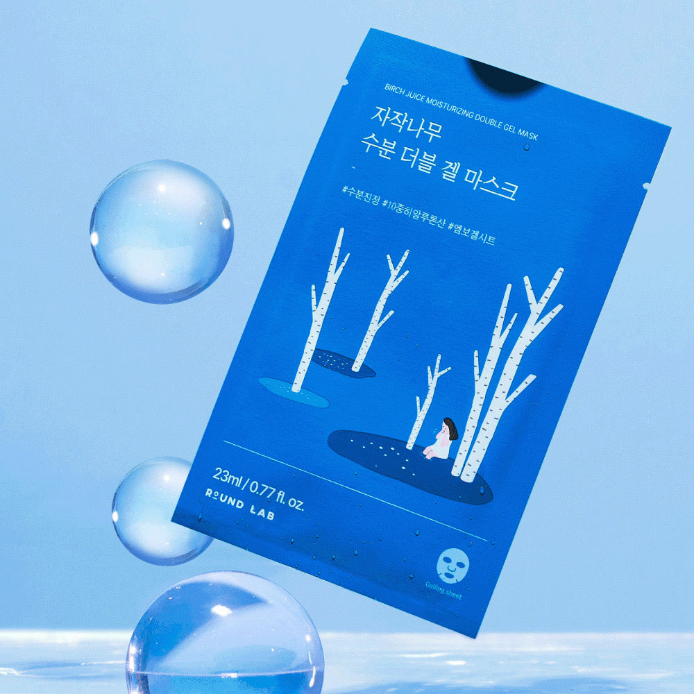 Birch Juice Moisturizing Double Gel Mask 23ml 10 stk