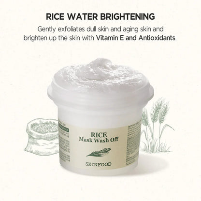 SKINFOOD - Rice Mask Wash Off, 120 g