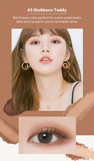 A'PIEU Full Shot Routine Eye Palette, Stubborn Teddy