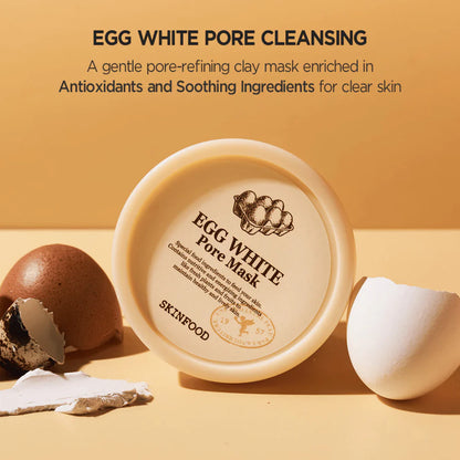 SKINFOOD - Egg White Pore Mask, 120 g