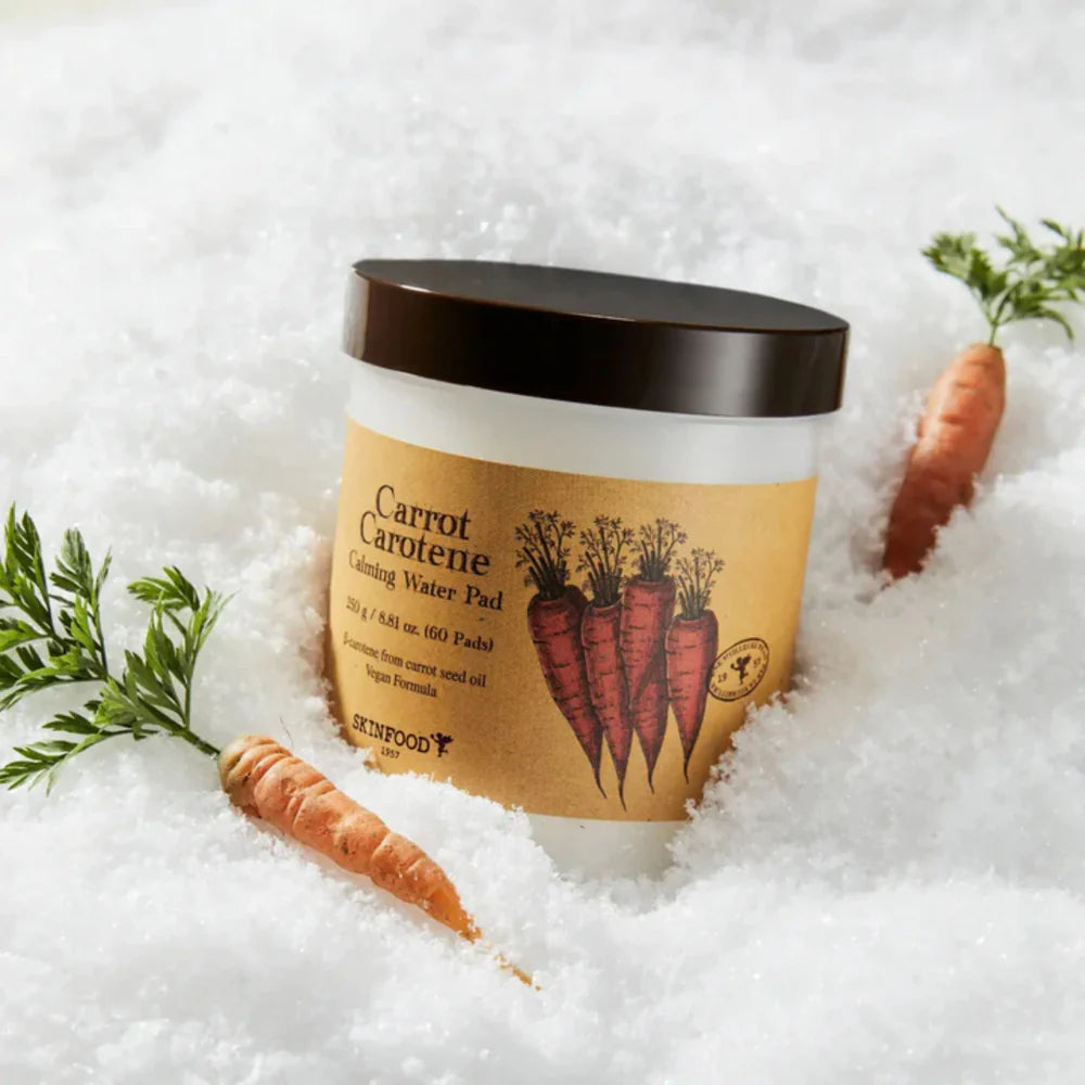 SKINFOOD - Carrot Carotene Calming Water Pad, 60 stk