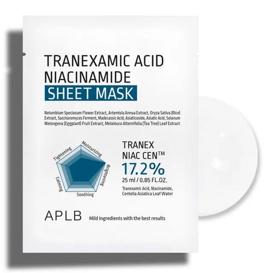 APLB Tranexamic Acid Niacinamide Sheet Mask sæt, 25ml x 10 Sheets