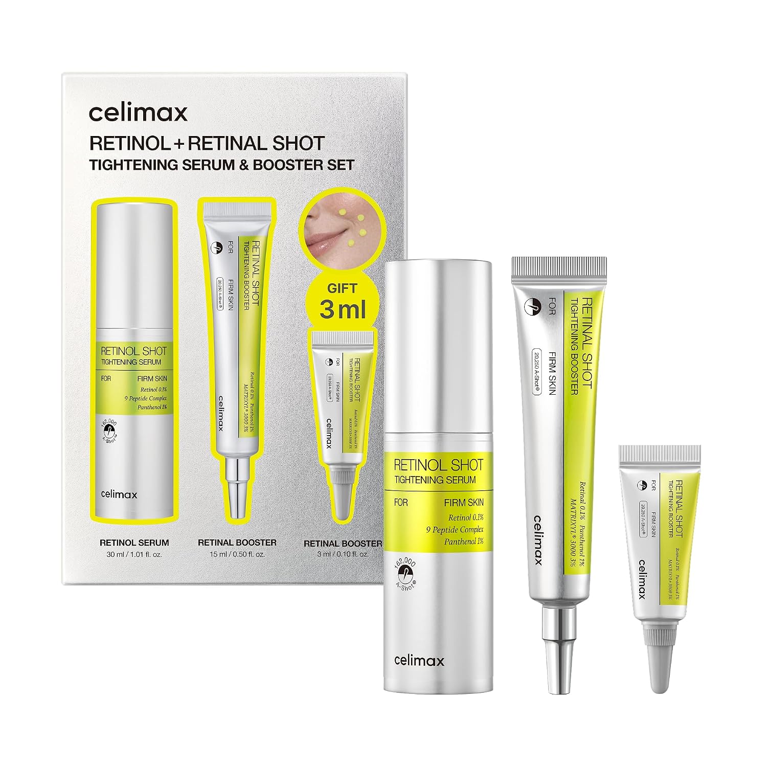The Vita-A Retinol + Retinal Shot Tightening Serum & Booster Set