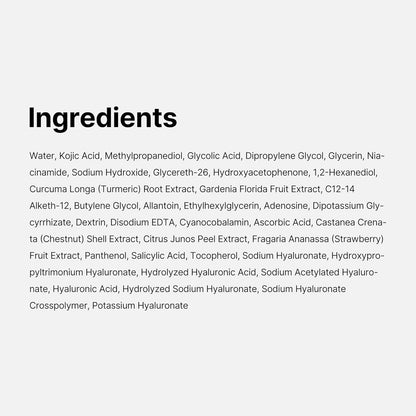 Kojic Acid Turmeric Pad