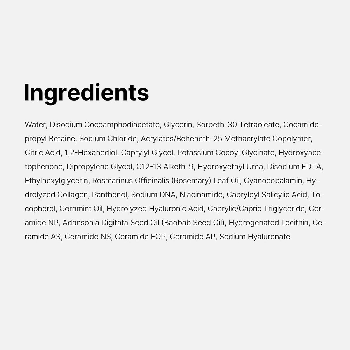 PDRN Hydrating Gel Cleanser