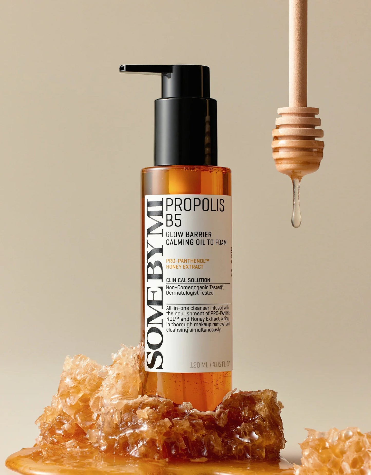 SOME BY MI Propolis B5 Glow Barrier Calming Oil To Foam, 120 ml