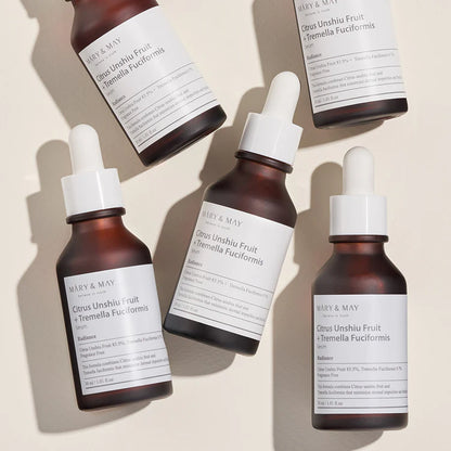 Mary & May Citrus Unshiu Fruit + Tremella Fuciformis Serum, 30 ml