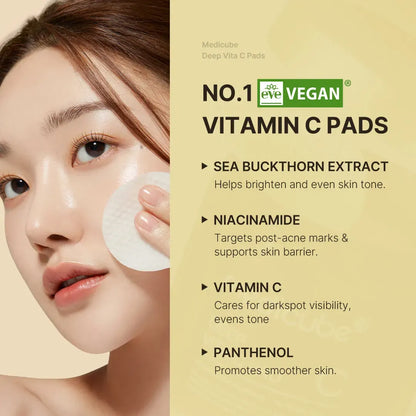medicube Deep Vita C Pad, 70 stk