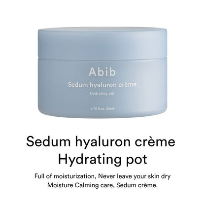 Abib Sedum Hyaluron Crème Hydrating Pot, 80 ml