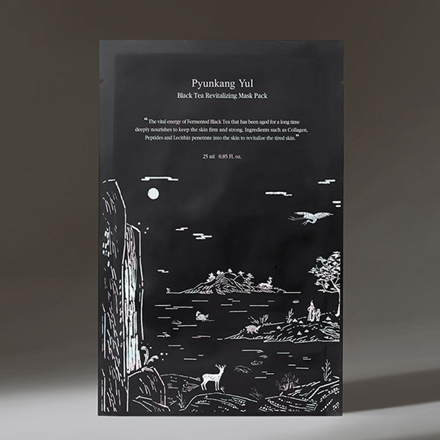 Pyunkang Yul Black Tea Revitalizing Mask Pack Sæt, 25 ml x 10 stk