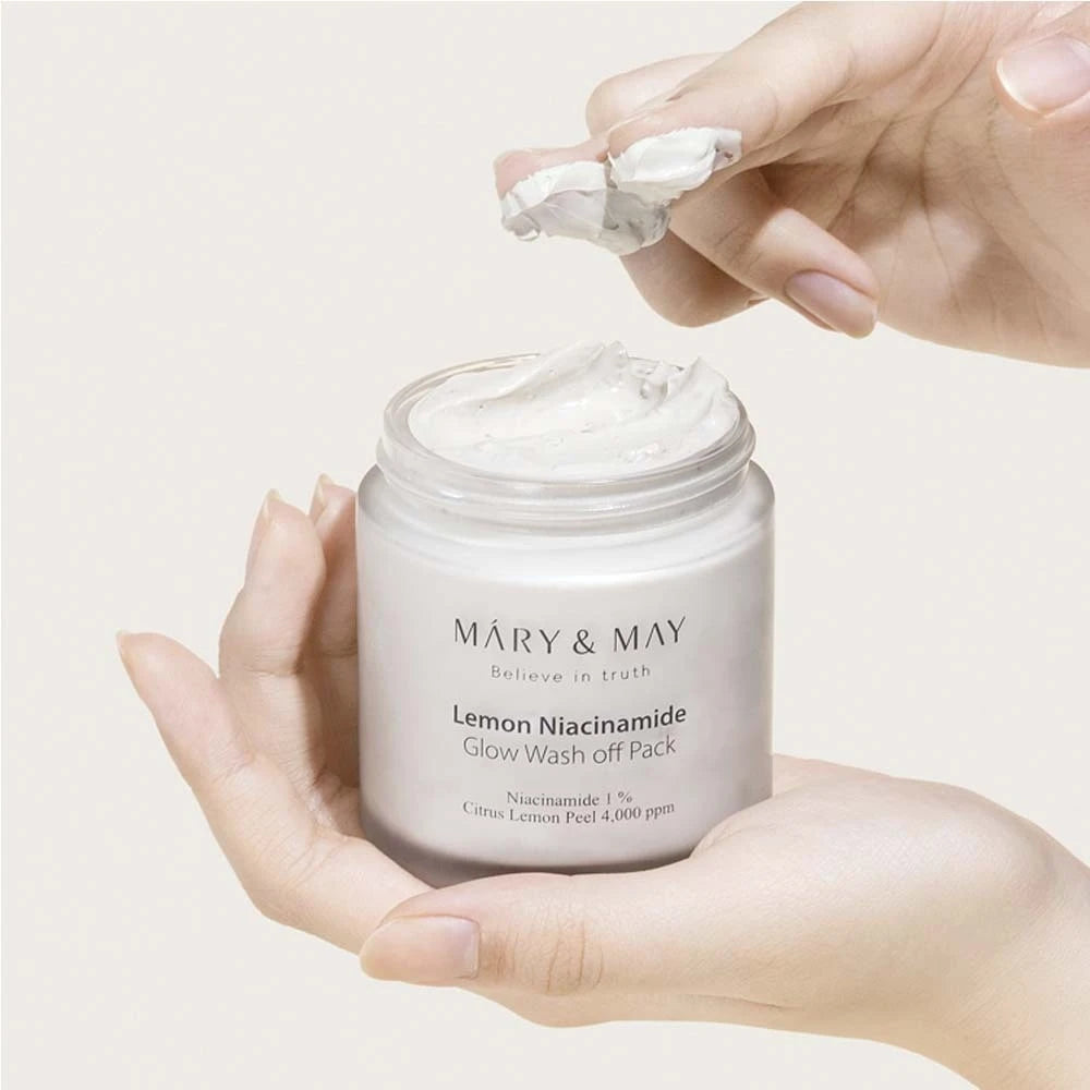Mary & May Lemon Niacinamide Glow Wash Off Mask Pack, 125 g