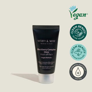 Mary & May Blackberry Complex Glow Wash Off Pack Mini, 30 g