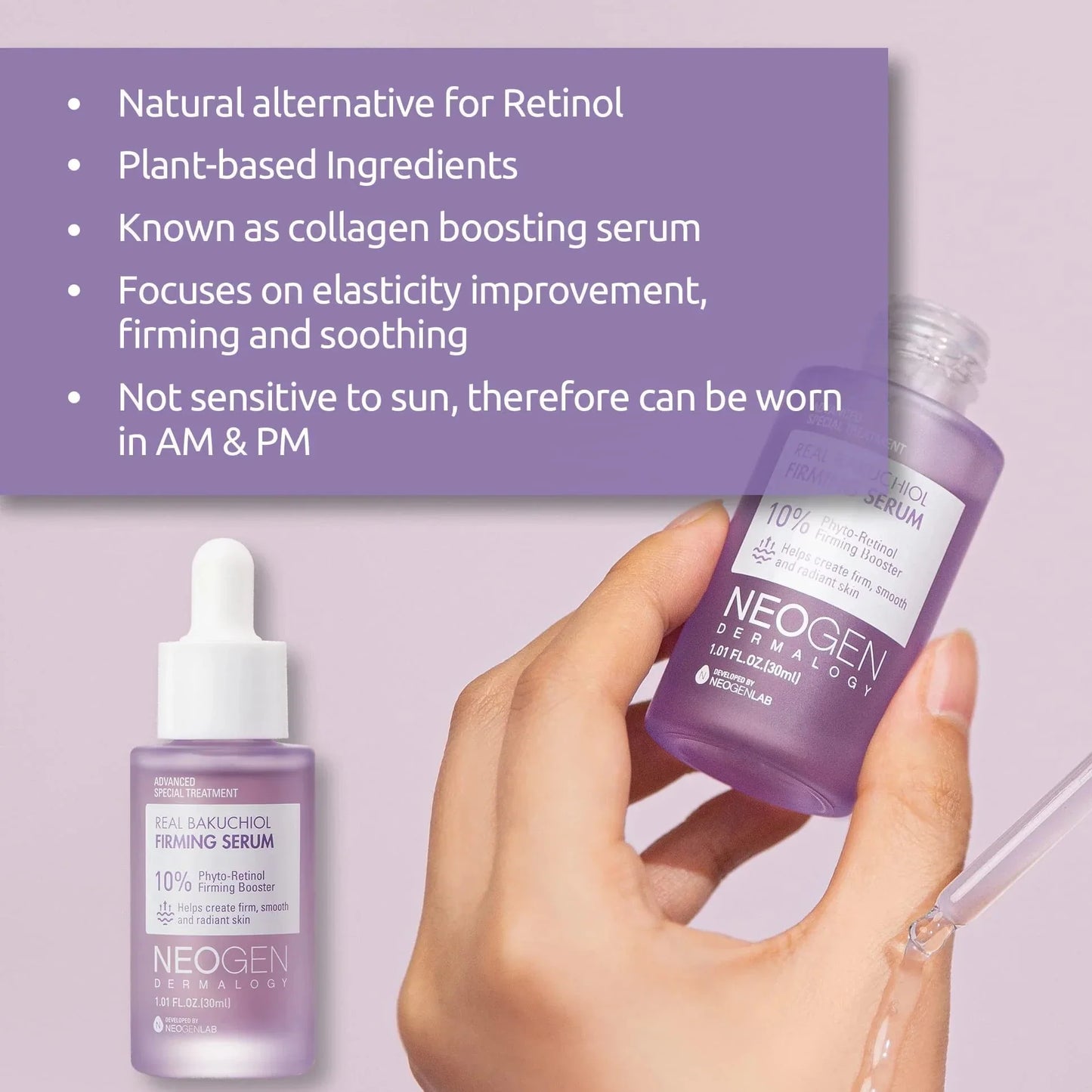 NEOGEN Dermalogy Real Bakuchiol Firming Serum Mini, 10 ml