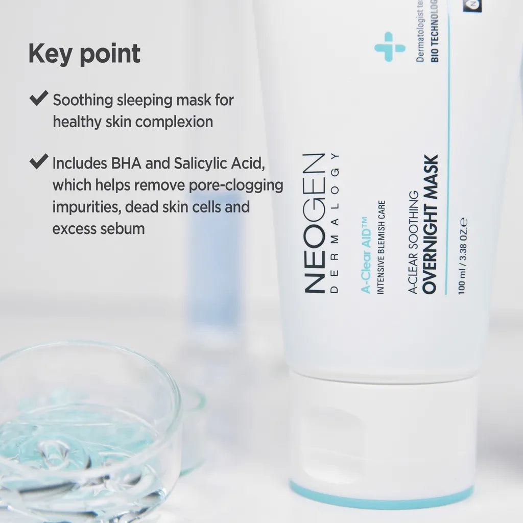 NEOGEN Dermalogy A-Clear Soothing Overnight Mask, 100 ml