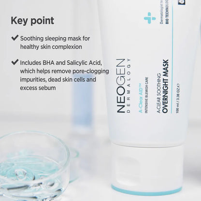 NEOGEN Dermalogy A-Clear Soothing Overnight Mask, 100 ml